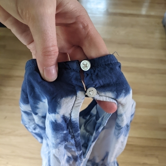 American Eagle Tie Dye Bell Sleeves Romper - Picture 6 of 9